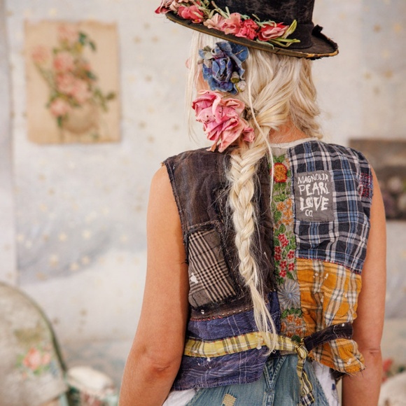 NWT- Magnolia Pearl Patchwork Andriy Vest - Picture 11 of 12